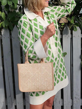 NEW🔥 Diamond Plaid Lace Cutout V Neck Shirt Dress