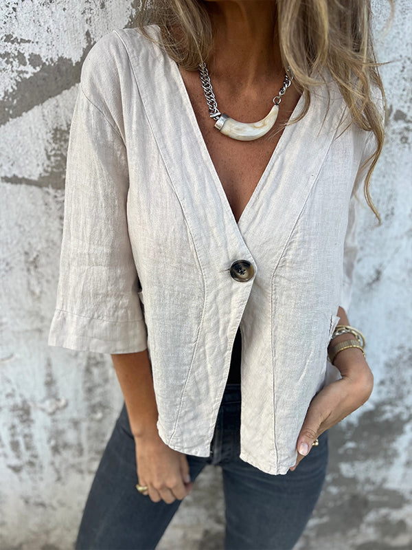 NEW🔥 Linen Pocket Shirt